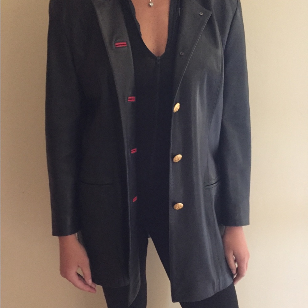 Escada leather Jacket